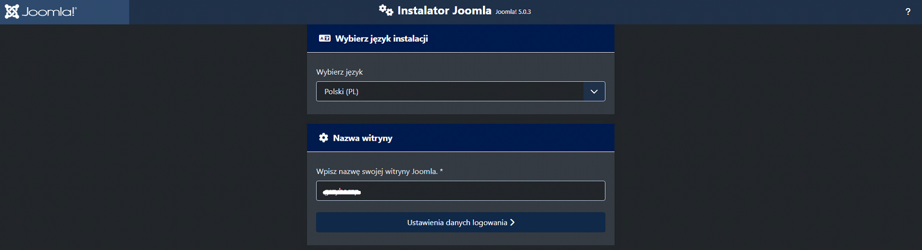 Instalator Joomla