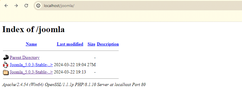 Strona localhost