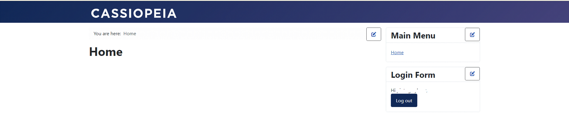 Domyślna strona Joomla